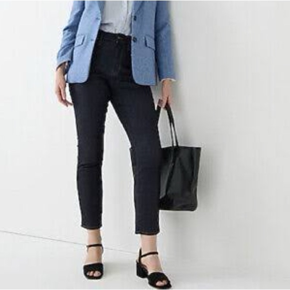 J Crew Curvy vintage slim-straight jean‎ in dark wash high waist